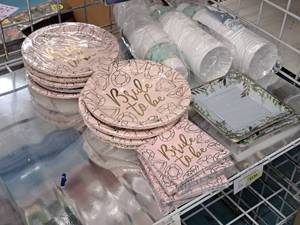 lot 2229 image: Assorted New Bride Party Plates and Cups