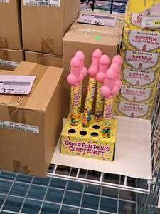 lot 2235 image: Lot of (19) Super Fun Penis Candy Shafts