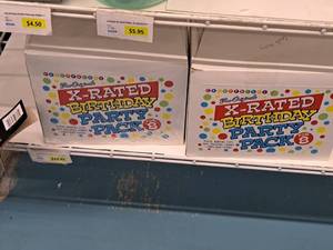 lot 2251 image: Lot of (2) X-Rated Birthday Party Packs 8-person