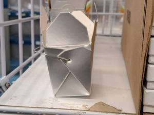 lot 2261 image: Lot of (17) Chinese Food Take-Out Containers 2-58x2x3