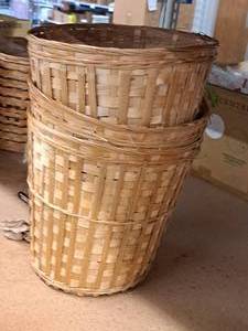 lot 2280 image: Lot of (3) Wicker Baskets 12Dx12