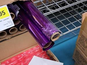 lot 2348 image: Lot of (10 Rolls) Purple Mylar 24x100