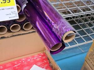 lot 2349 image: Lot of (11 Rolls) Purple Mylar 24x100