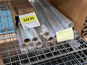lot 2343 image: Lot of (15 Rolls) Iridescent Cellophane Wrap 30x50