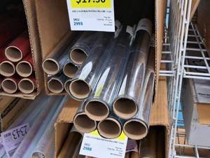 lot 2341 image: Lot of (16 Rolls) Silver Mylar 30x50