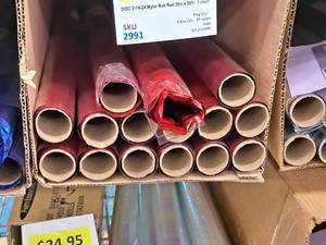 lot 2340 image: Lot of (15 Rolls) Red Mylar 30x50