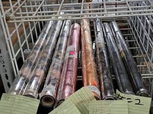 lot 2333 image: Lot of (8 Rolls) Assorted Poly Wrap - 30x100 (x5) and 30x50 (x3)