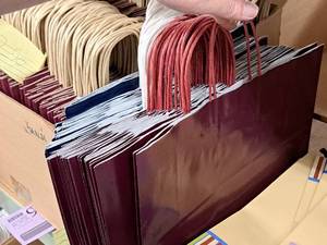 lot 2317 image: Lot of (37) Gift Bags 16x6x12