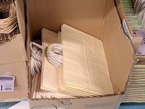 lot 2329 image: Lot of (36) Ivory Gift Bags 16x6x12