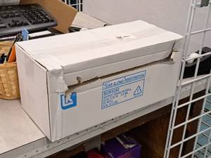 lot 2422 image: Box of Heavy Duty Poly Bags on Roll 0.6mil 52x80
