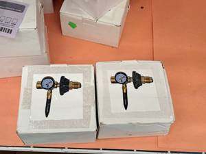 lot 2387A image: Lot of (2) Helium Gas Tank Regulator Valves (New)
