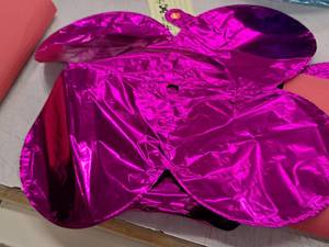 lot 2586 image: Lot of (50) Hot Pink Foil Balloon Quad Balloons 12x12