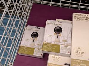 lot 2428 image: Lot of (2) Balloon Chandelier Kits