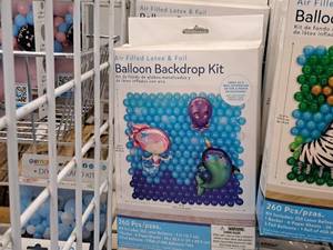 lot 2433 image: Lot of (2) Mermaid Foil&Latex Balloon Backdrop Kits