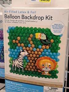 lot 2434 image: Lot of (2) Safari Foil&Latex Balloon Backdrop Kits