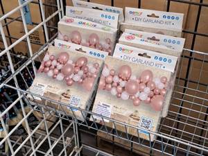 lot 2445 image: Lot of (6 Boxes) Gemar Grazie DIY Balloon Garland Kits