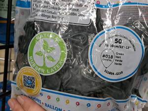 lot 2452 image: Lot of (7 Packs) Gemar 12 Green Crystal Latex Balloons 50-count ( 350 Total Items )
