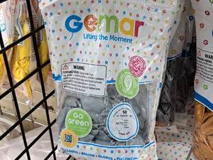 lot 2465 image: Lot of (5 Packs) Gemar 12 Silver Metallic Latex Balloons 50-count ( 250 Total Items )