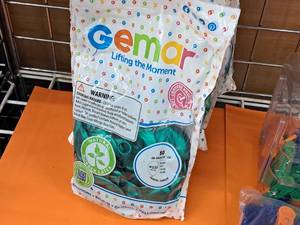 lot 2467 image: Lot of (5 Packs) Gemar 12 Green Chrome Latex Balloons 50-count ( 250 Total Items )