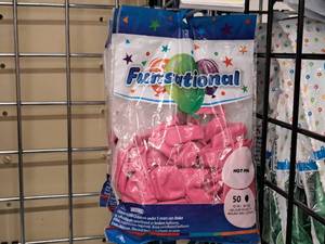 lot 2474 image: Lot of (4 Packs) Gemar 12 Fuscia Latex Balloons 50-count ( 200 Total Items )