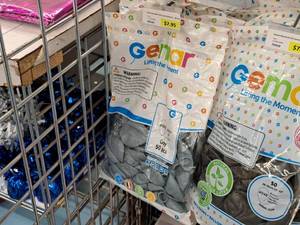 lot 2477 image: Lot of (7 Packs) Gemar 12 Grey Latex Balloons 50-count ( 350 Total Items )