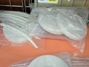 lot 2482 image: Lot of (3) Balloon StandsFloats 8-14Dx1