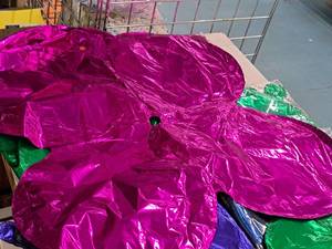 lot 2603 image: Lot of (1 Pack) Pink Foil Balloon Quad Balloons 25-count ( 25 Total Items ) 25x25