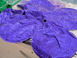 lot 2609 image: Lot of (25) Blue Foil Balloon Quad Balloons 25x25