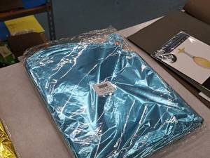 lot 2621 image: Lot of (1 Pack) Baby Blue Foil Balloon Quad Balloons 50-count ( 50 Total Items ) 30x30