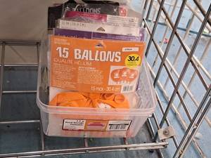 lot 2495 image: Lot of (10) Packs of Assorted Latex Balloons