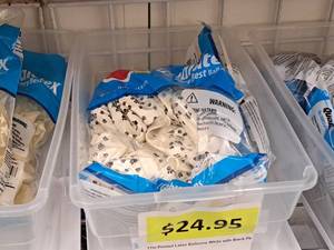 lot 2497 image: Lot of (2 Packs) 11 WhiteBlack Paws Printed Latex Balloons 50-count ( 100 Total Items )