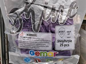 lot 2516 image: Lot of (5 Packs) 12 Balloons 25-count ( 125 Total Items )