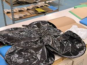 lot 2640 image: Lot of (4) Foil Balloon Quad Balloons 30x30