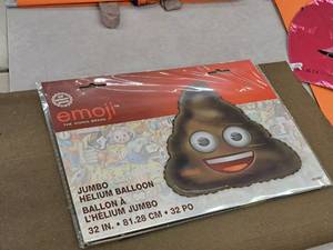 lot 2647 image: Lot of (10) 32 Jumbo Helium Balloons - Emoji