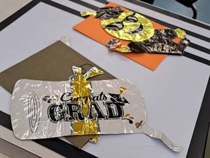 lot 2657 image: Lot of (6) Helium Foil Balloons - Graduate 12x16Congrats Grad 13x7