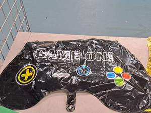 lot 2669 image: Lot of (10) Helium Foil Balloons - Game On Game Controller 26x16