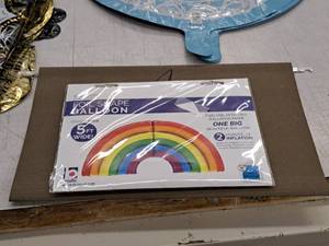 lot 2675 image: Lot of (1) Helium Foil Balloons - Rainbow Arch