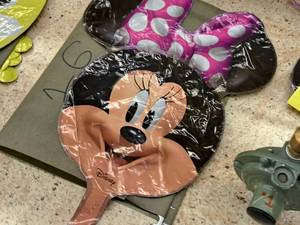 lot 2652D image: Lot of (8) Helium Balloons - Minnie Mouse