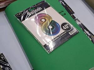 lot 2706 image: Lot of (6) Party Stores 40 Rainbow Helium Foil Balloon - #8