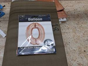 lot 2739 image: Lot of (9) Party Solutions 40 Foil Balloons - #0