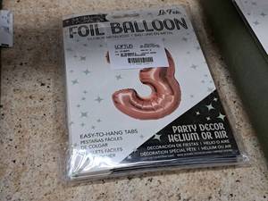 lot 2743 image: Lot of (5) La Fete 34 Foil Balloons - #3