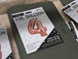 lot 2744 image: Lot of (8) La Fete 34 Foil Balloons - #4
