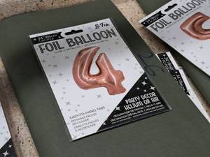lot 2745 image: Lot of (8) La Fete 34 Foil Balloons - #4