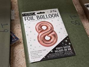 lot 2752 image: Lot of (9) La Fete 34 Foil Balloons - #8