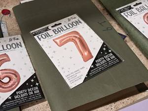 lot 2749 image: Lot of (10) La Fete 34 Foil Balloons - #7