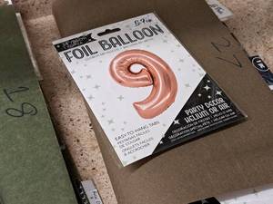 lot 2753 image: Lot of (10) La Fete 34 Foil Balloons - #9