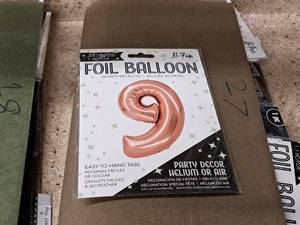 lot 2754 image: Lot of (10) La Fete 34 Foil Balloons - #9