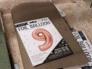lot 2755 image: Lot of (7) La Fete 34 Foil Balloons - #9
