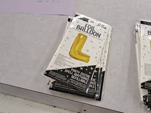lot 2761 image: Lot of (7) La Fete 16 Foil Balloons - L