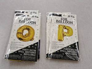 lot 2763 image: Lot of (5) La Fete 16 Foil Balloons - (3) Q, (2) P